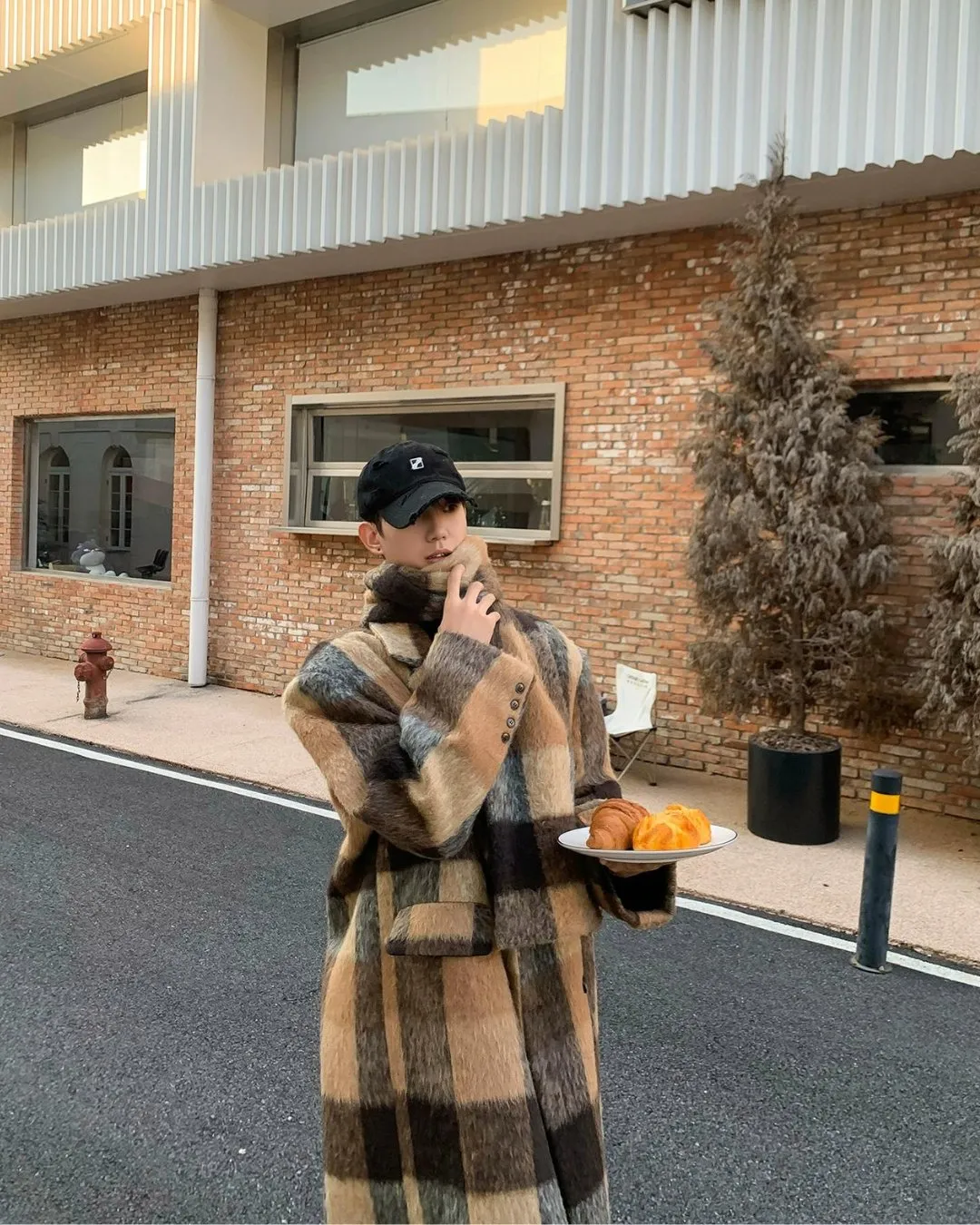 Retro Oversize Plaid Coat BKC0222