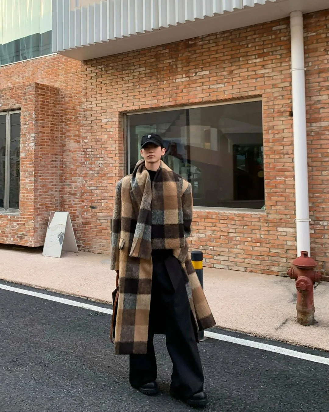 Retro Oversize Plaid Coat BKC0222