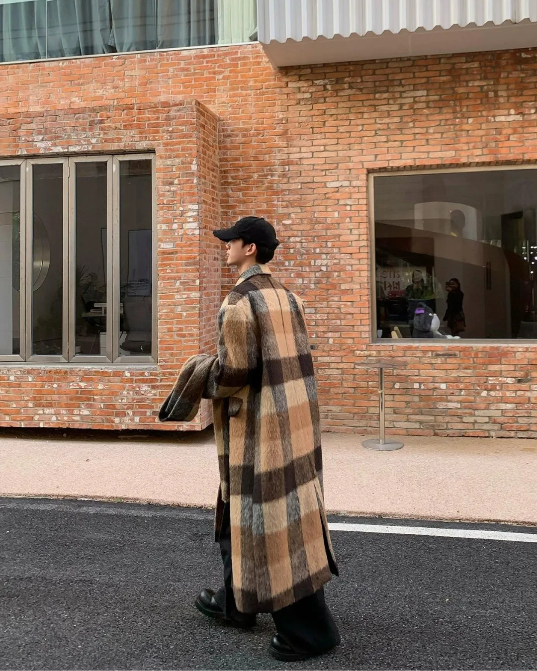 Retro Oversize Plaid Coat BKC0222