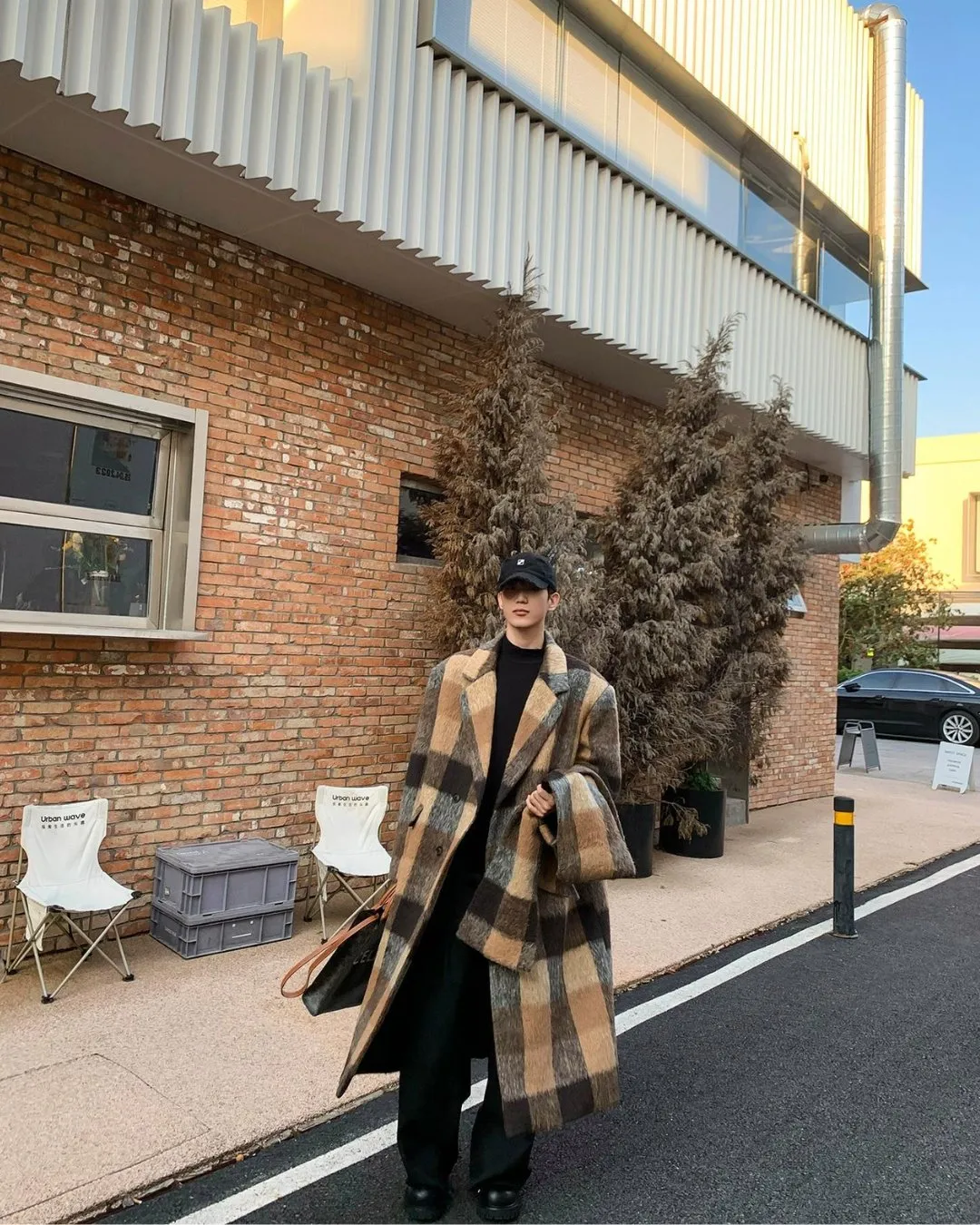 Retro Oversize Plaid Coat BKC0222