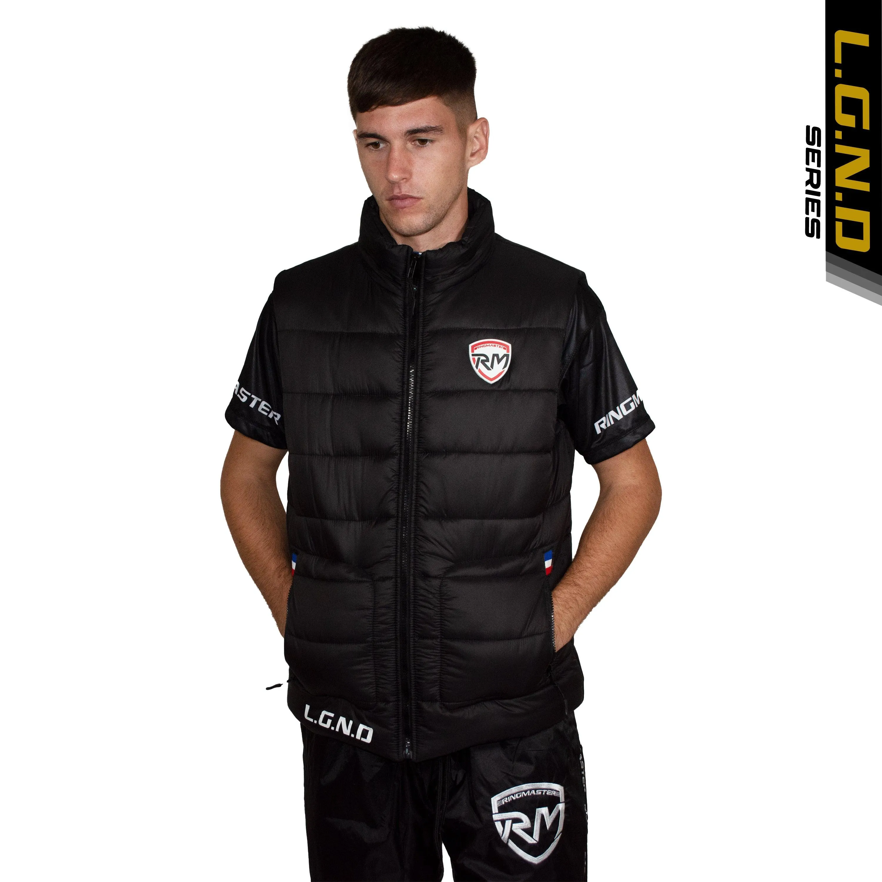 RingMaster Sports Gilet Jacket L.G.N.D Series Black