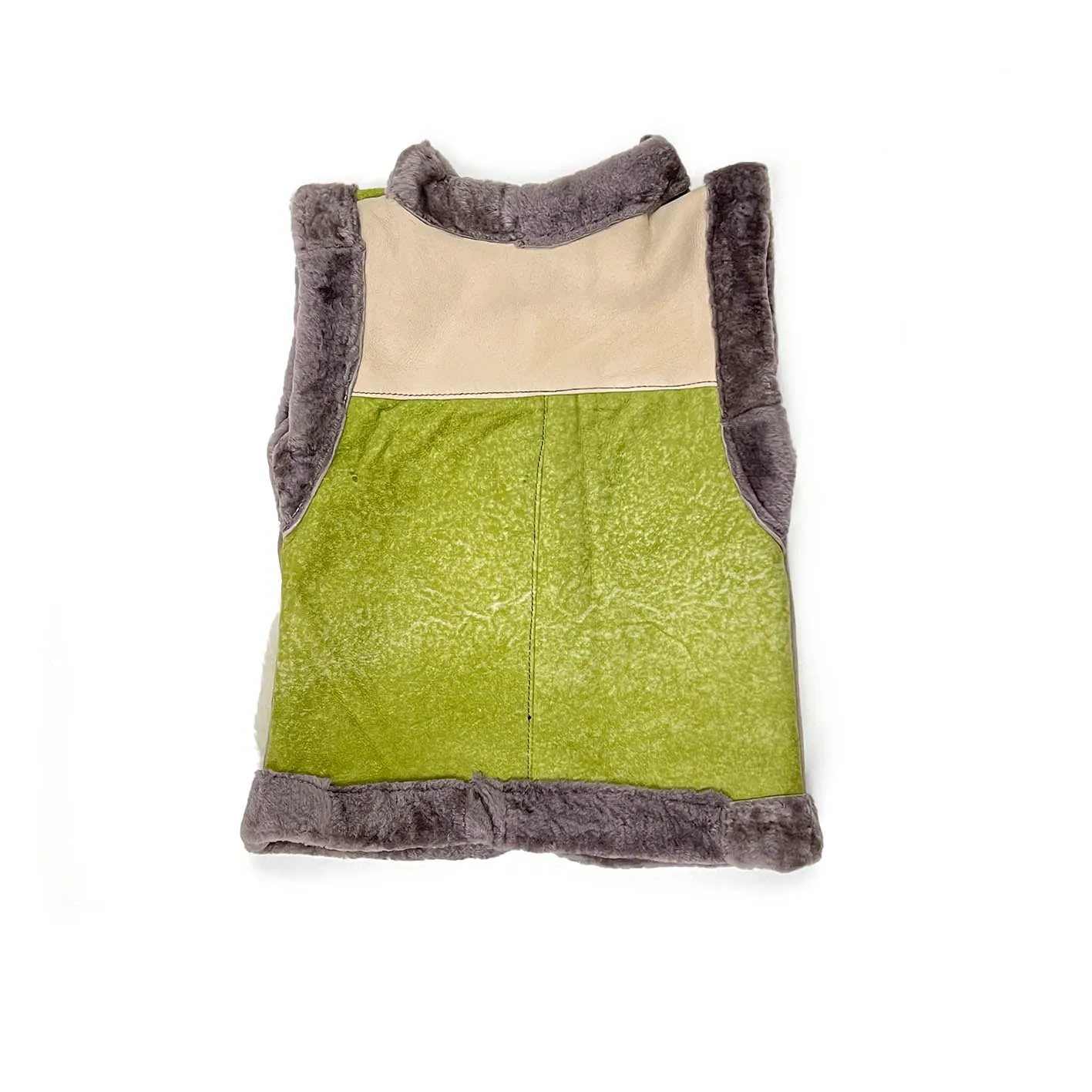 STEPPE kids' gilet S / Green   Grey