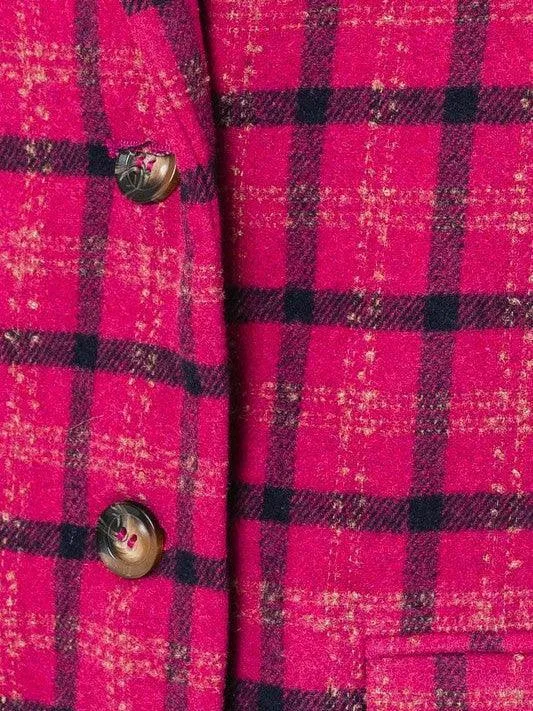 Ultimate Think Pink Plaid Blazer