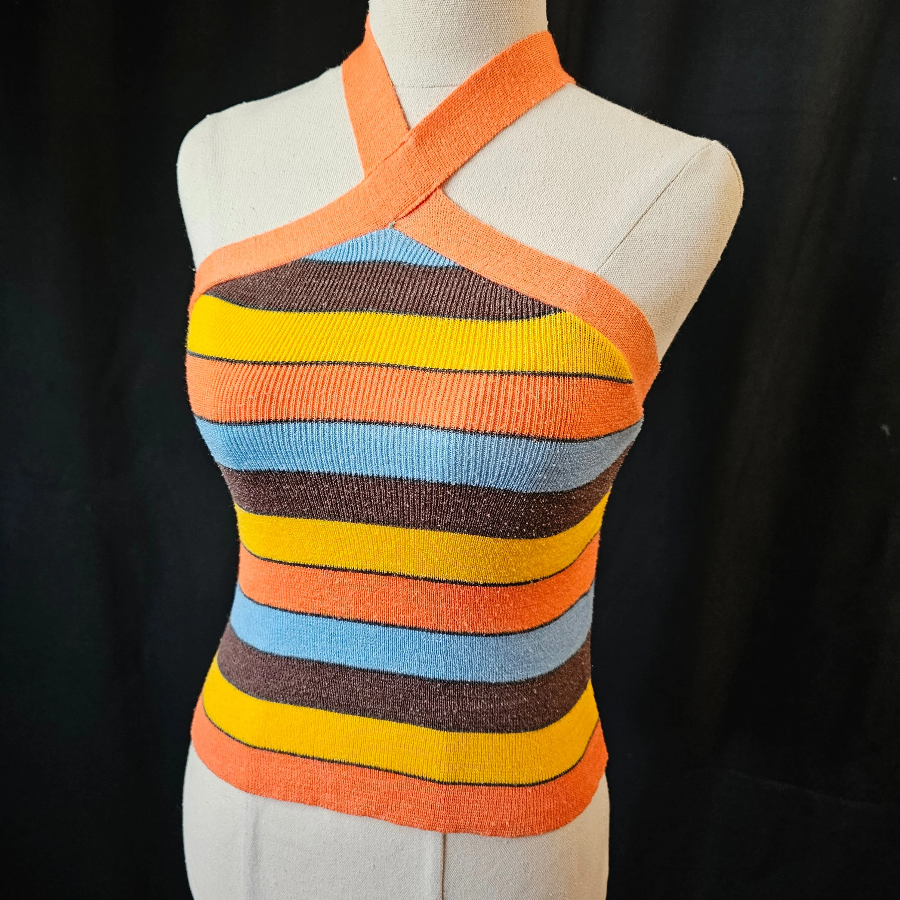 Vintage Hertex Striped Knit Top