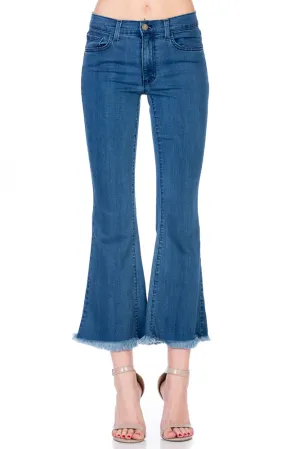 Walk of Fame Culotte Denim Flared Jeans Medium Wash