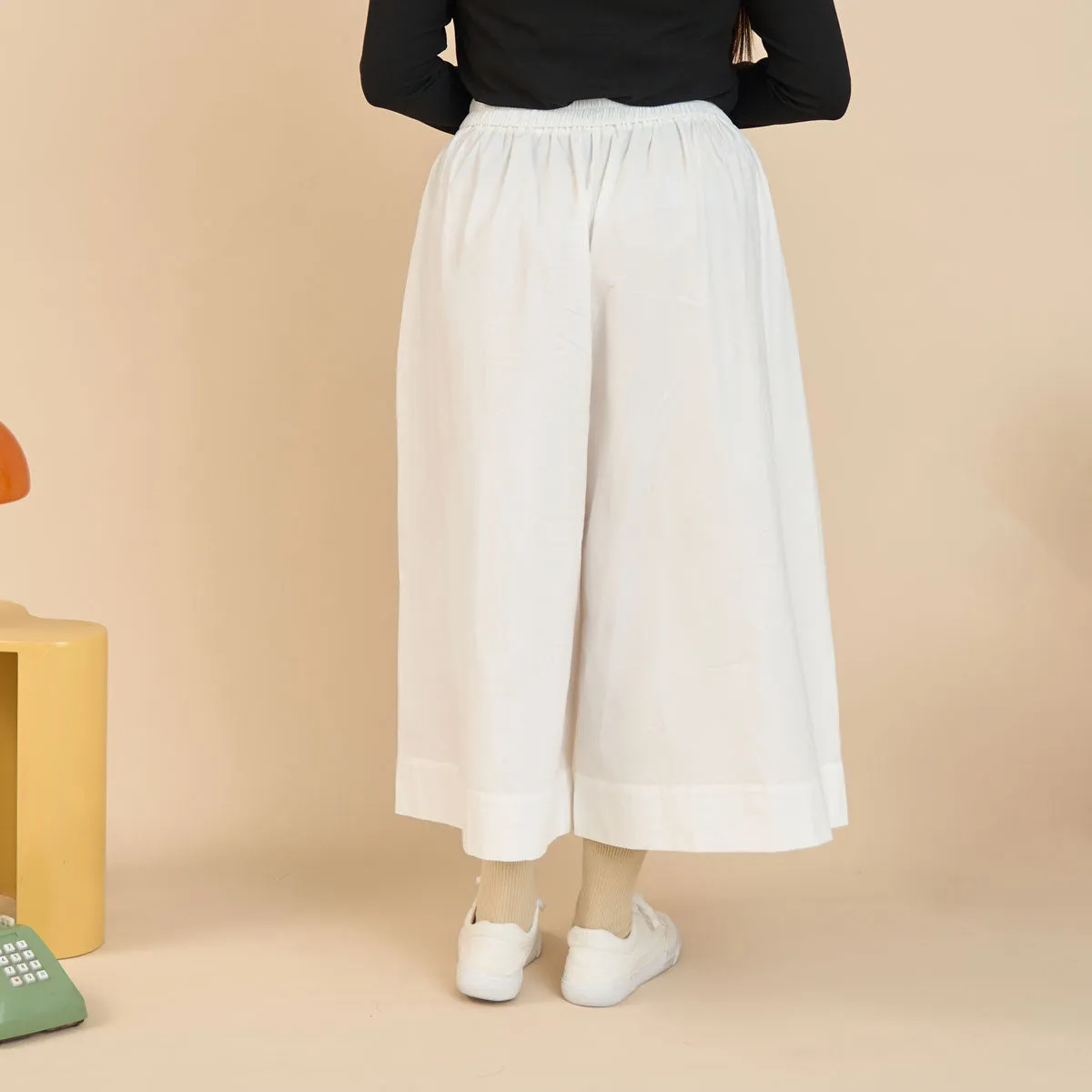 Wide-Leg Casual Culottes