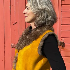 YELEK REVERSIBLE GILET /  MUSTARD   MOCHA