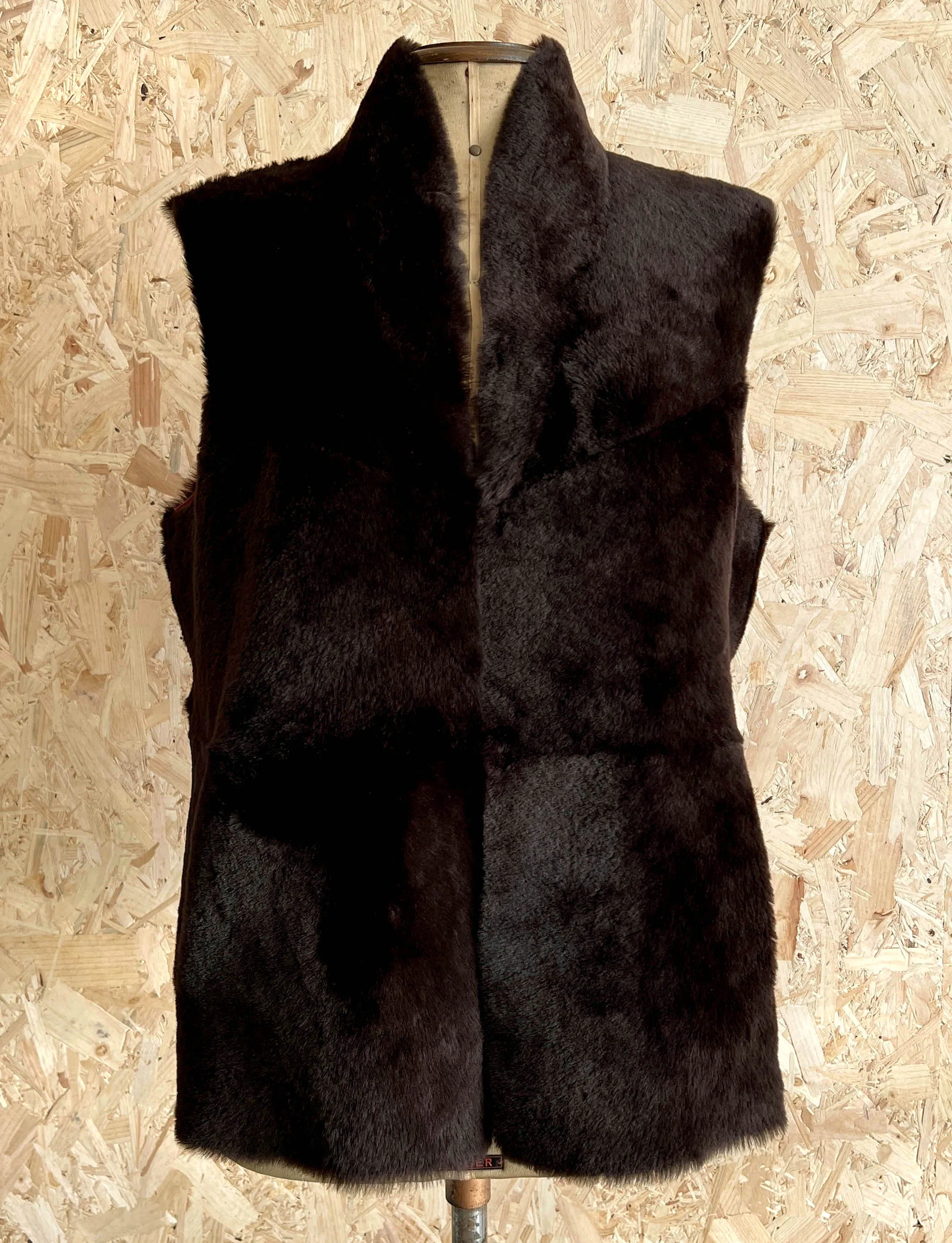 YELEK REVERSIBLE GILET / RED   CHESTNUT